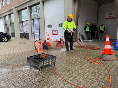 Blusdeken training tijdens BHV